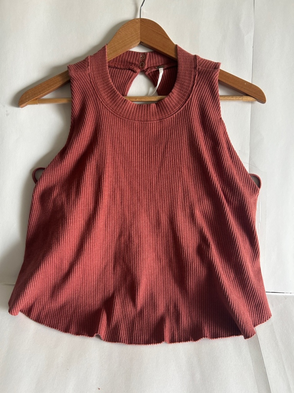 Free People Ribbed Tank Top - Rust